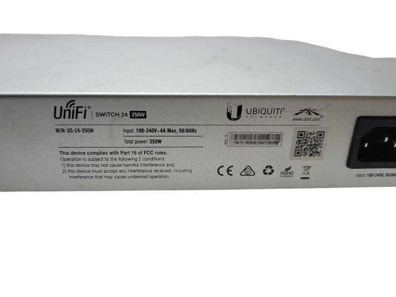 Ubiquiti UniFi US-24-250W 24 Port Managed PoE+ Gigabit Switch READ $