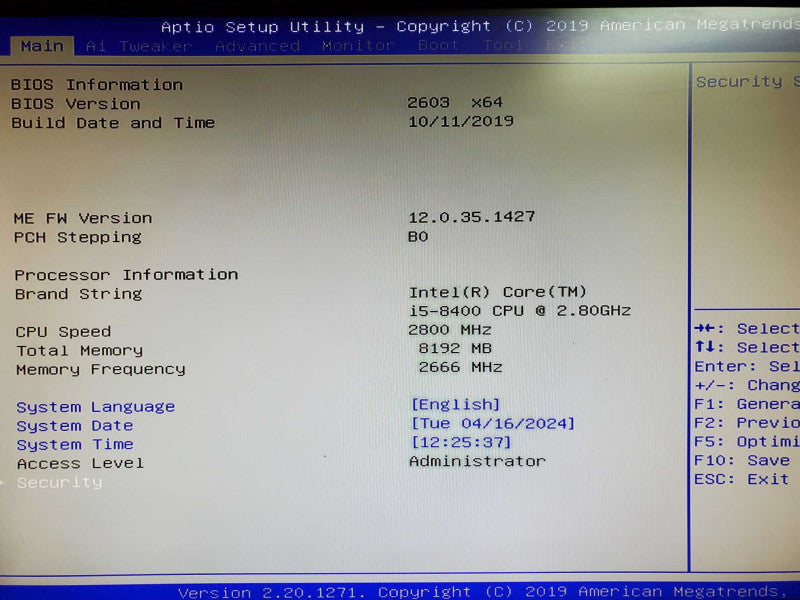 Custom Desktop - i5-8400 Asus Prime B360M-C 8GB RAM 500W PSU NO HDD @