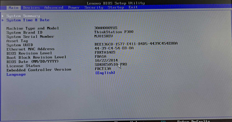 Lenovo ThinkStation P300 | Xeon E3-1241 @ 3.50GHz 4C, 8GB Ram, Quadro K600