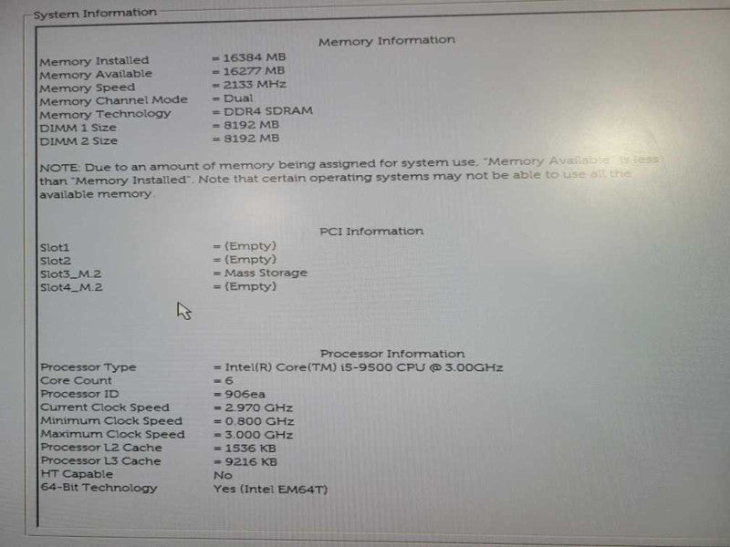 Dell OptiPlex 3070 SFF Desktop | i5-9500 @ 3.00GHz 16GB DDR4 512GB NVMe !