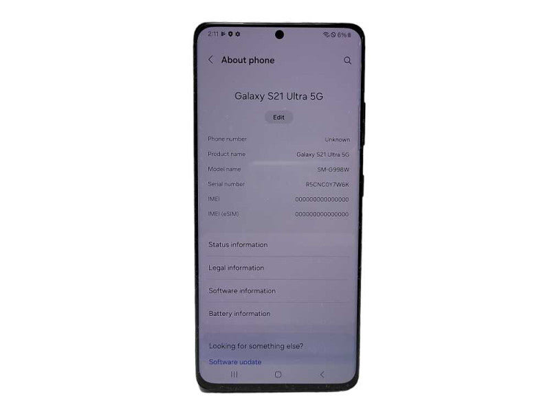 Samsung Galaxy S21 Ultra 5G 128GB Live Demo Unit READ $