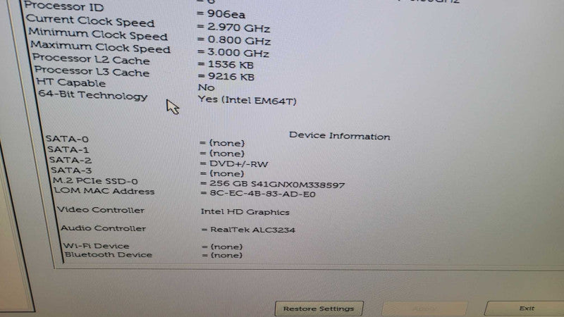 Dell OptiPlex 3070 - Core i5-9500 | 8GB RAM | 256GB NVMe %