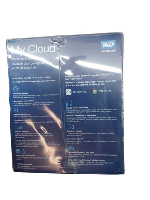 New Western Digital My Cloud Personal Cloud Storage 2TB MN:WDBCTL0020HWT-NESN =