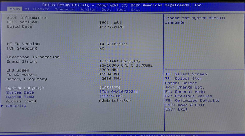 Custom PC | Asus Pro B460M-C, i3-10300 @ 3.70GHz 4C, 16GB DDR4, 450W PSU
