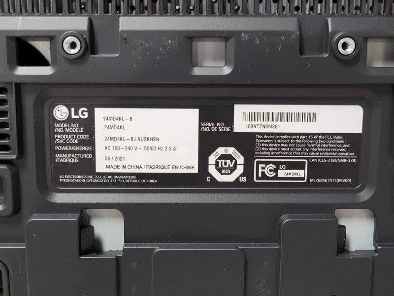 LG 24MD4KL-B Ultrafine 24 inch Widescreen 4K UHD IPS Monitor, READ _