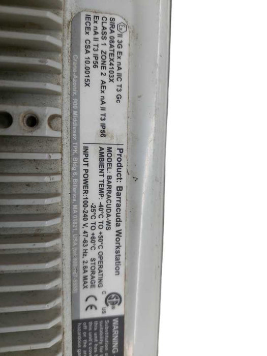 Azonix AZ Model: 100412 Barracuda Workstation Model: Barracuda -WS  Q=