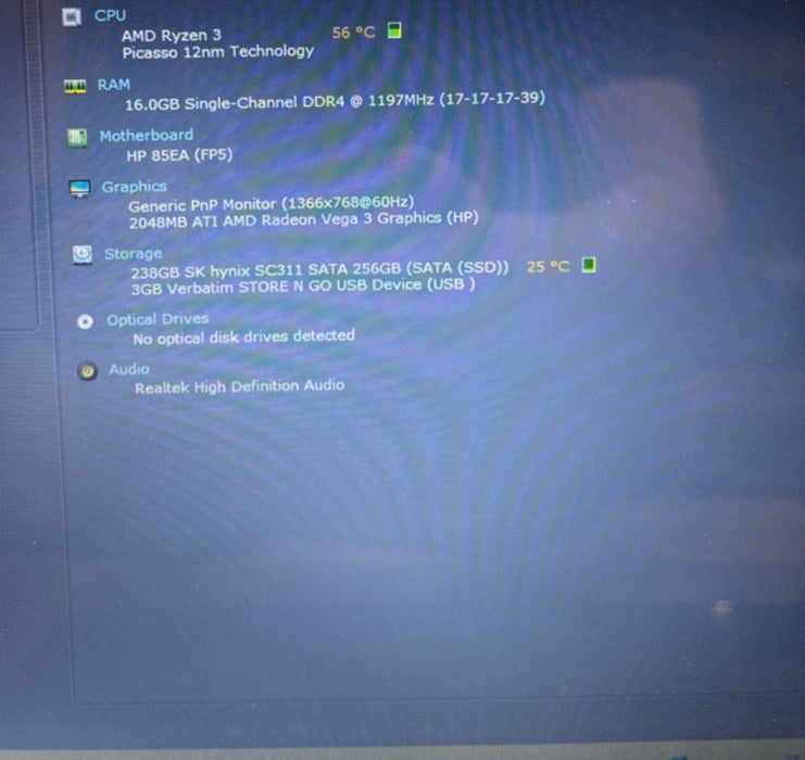 HP Laptop 15 AMD Ryzen 3-3200U Radeon Vega 3 2GB GPU 16GB RAM 256GB SSD READ!  BudLap