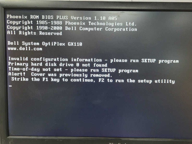 Dell Optiplex GX110, Intel Pentium III 733MHz, 128MB RAM, No HDD _