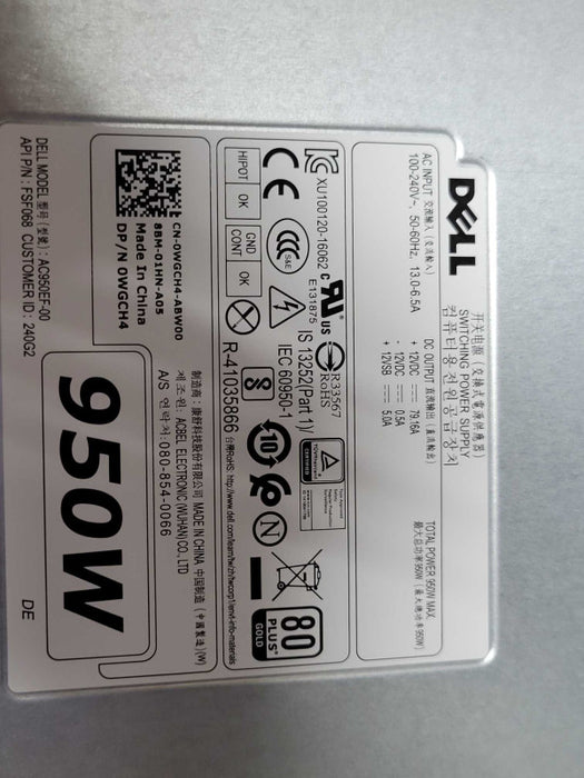 Dell Precision T5820 Xeon W-2155 3.3GHz 10C 32GB DDR4 950W PSU, 4x 3.5\\" Trays _