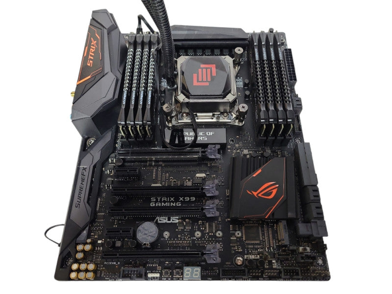 ASUS STRIX X99 Gaming w/ i7-6900K 3.20GHz, 64GB DDR4 RAM, Liquid CPU Cooler