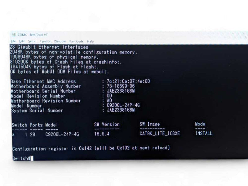 Cisco C9200L-24P-4G-E 24 Port Gigabit POE+ Switch, 1x 600W PSU -