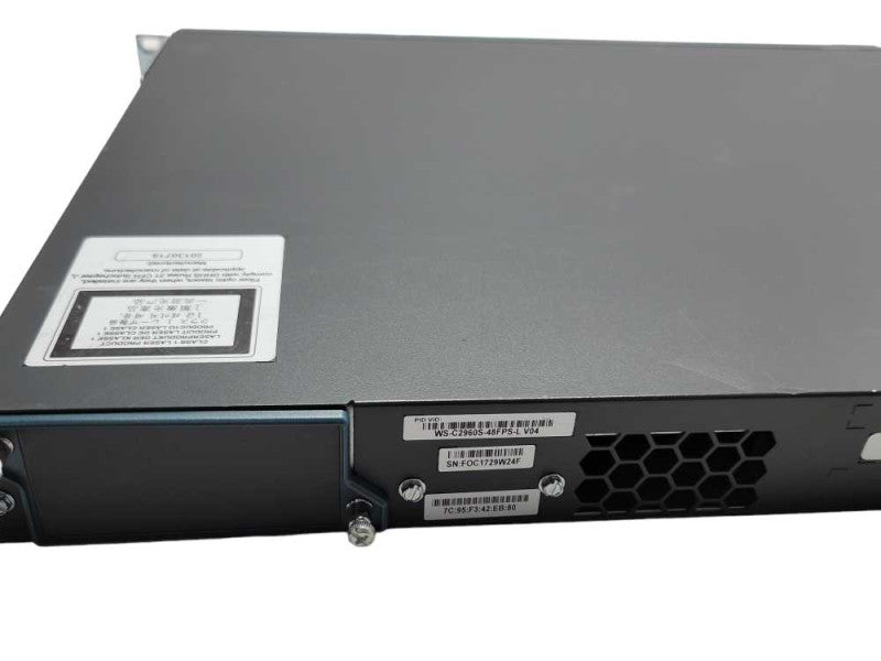 Cisco WS-C2960S-48FPS-L V04 48-Port PoE  Gigabit Managed switch _