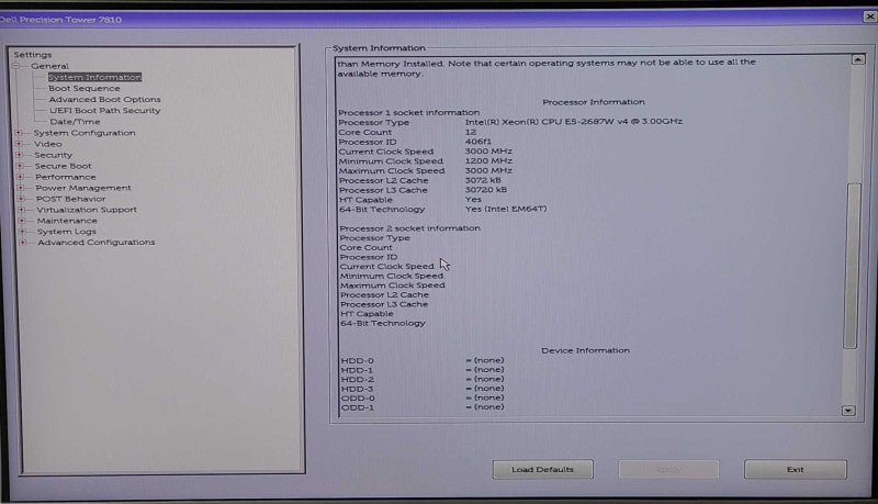 Dell Precision Tower 7810, Intel E5-2687W v4 3.00GHz, 16GB RAM, Quardro 2000