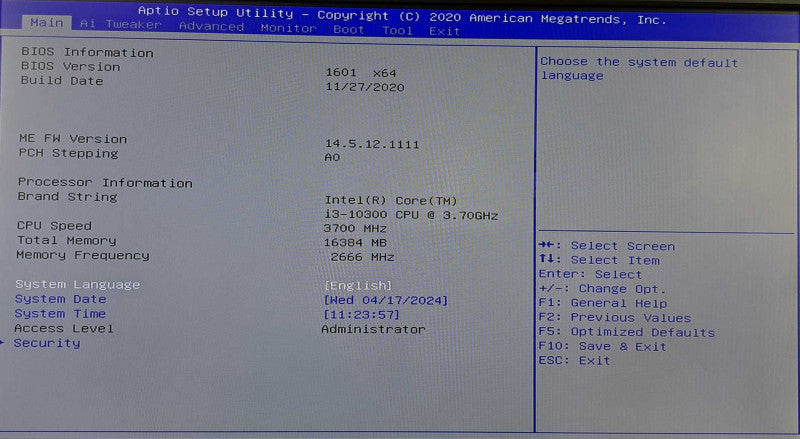 Custom PC | Asus Pro B460M-C, i3-10300 @ 3.70GHz 4C, 16GB DDR4, 450W PSU
