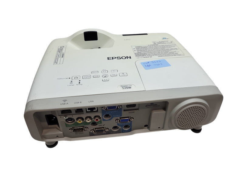 Epson PowerLite 535W WXGA 3LCD HDMI Projector H671A With Mounting &