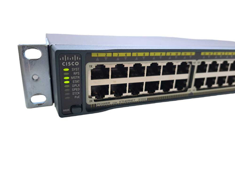 Cisco WS-C2960S-48LPS-L, 48-Port Gigabit PoE+ Managed Switch w/ Stack