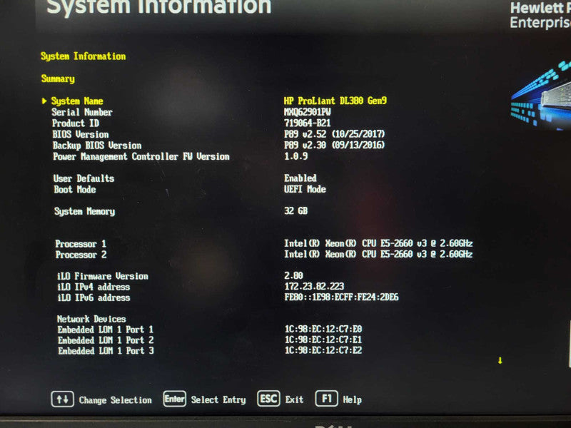 HP DL380 Gen9 2U 8x 2.5\\" | 2x Xeon E5-2660 v3 @2.6GHz 32GB DDR4 P440ar $
