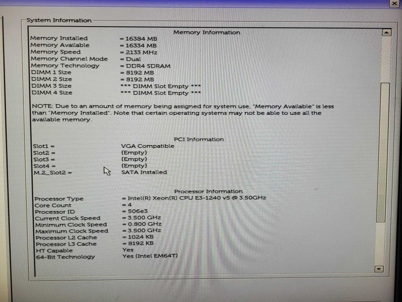 Dell Precision Tower 3620 E3-1240 v5 @3.5GHz 16GB DDR4 256GB M.2 W2100 GPU Q$