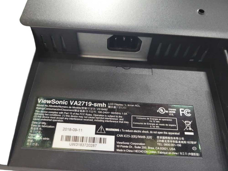 ViewSonic VA2719-SMH 27\\" Widescreen IPS LED Monitor with built-in Speakers _