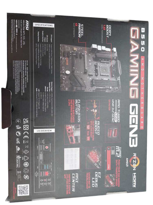 Ryzen B550 AMD Motherboard Gaming Gen3 Socket AM4  =