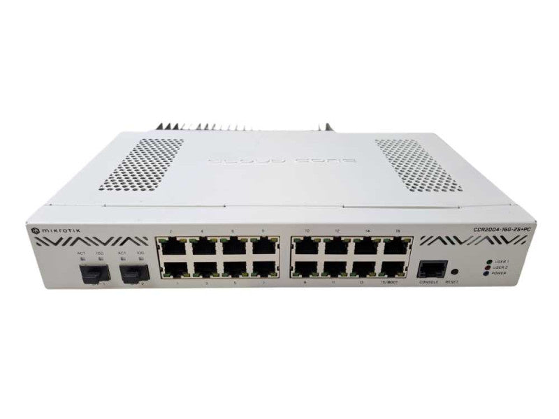 MikroTik CCR2004-16G-2S+PC Cloud Core Router | 16-Port 1G, 2x 10G SFP+