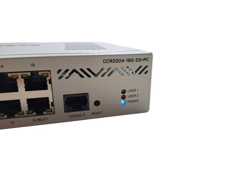 MikroTik CCR2004-16G-2S+PC Cloud Core Router | 16-Port 1G, 2x 10G SFP+