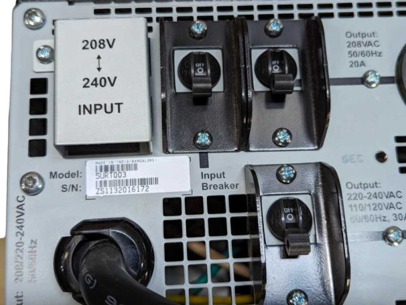 APC Smart-UPS RT Tower Isolation/Step-Down Transformer SURT003 208V-120V -