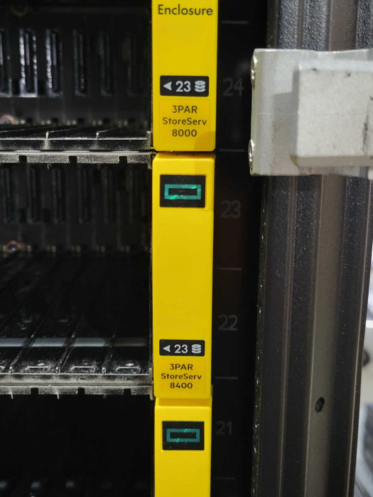 HPE E642 1075 Rack w/ 18x 3PAR StoreServer 8000 Series 4x HP P9Q41A PDUs READ _