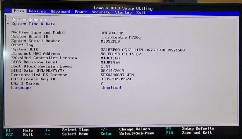 Lenovo thinkcenter M720Q - Core i5-8400T | 8GB RAM | 256GB NVME + PWR %