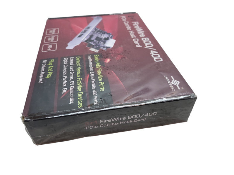 Vantec 2+1 FireWire 800/400 PCIe Combo Host Card Sealed &