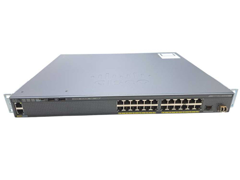 Cisco WS-C2960X-24PD-L | 24 Port Gigabit PoE+ 370W Switch | 2x 10G SFP+