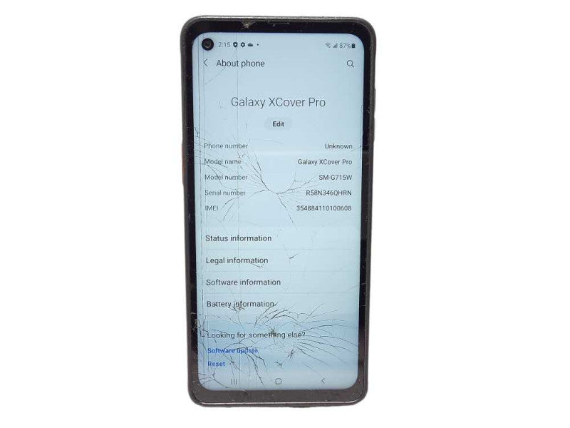 Samsung Galaxy XCover Pro 64GB (SM-G715W) READ $