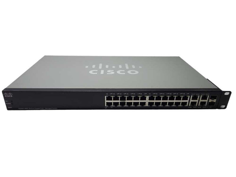 Cisco SG300-28PP 24-Port Gigabit PoE+ Managed Network Switch $