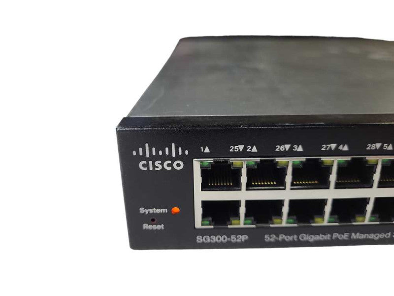 Cisco SG300-52P | 52-Port Gigabit PoE Managed Network Switch | 2x SFP READ $