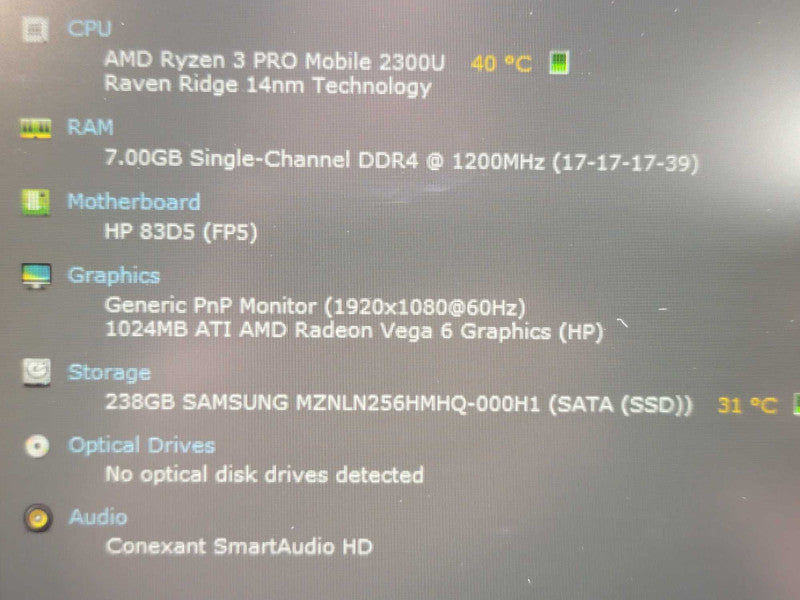 HP EliteBook 755 G5| Ryzen 3 2300U| 8GB DDR4| Radeon Vega 6| 256GB SSD READ Î² Lap200