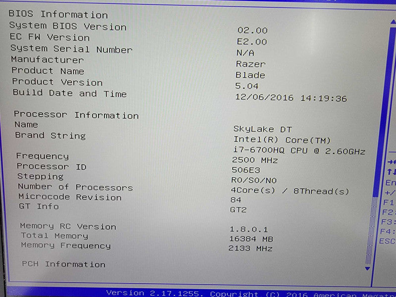 Razer Blade 14\\" i7-6700HQ| 16GB DDR4| GTX 1060| NO SSD | FOR PARTS/REPAIR  Î² BudLap