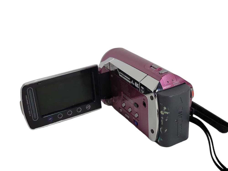 JVC Everio GZ-MS120RU Flash Camcorder Red W/Battery, No Charger, READ _