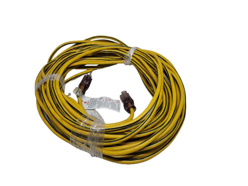 80-ft 10A 125 Volts 3-Conductor Single Outlet Yellow Outdoor Extension Cord %
