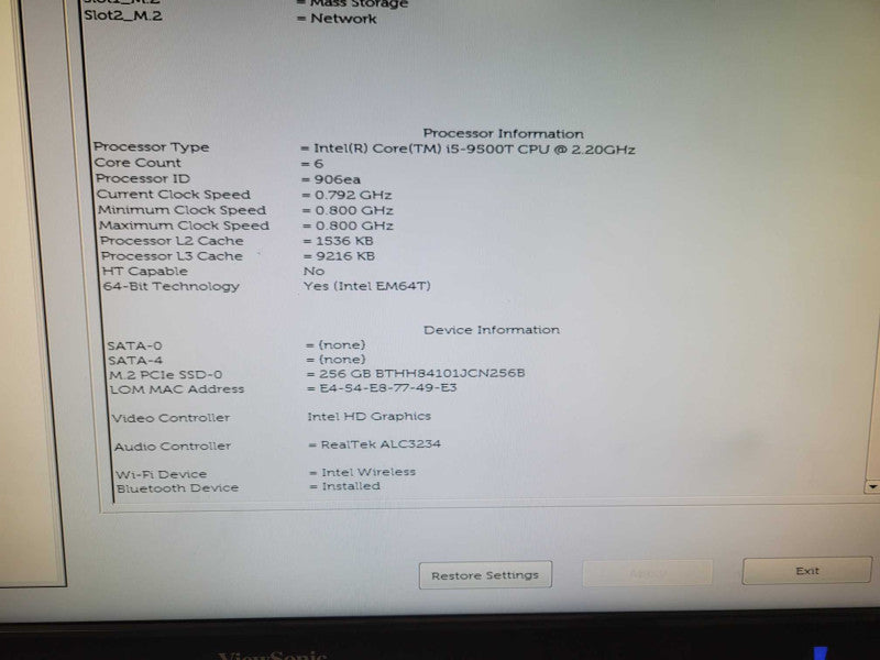 Dell OptiPlex 7070 SFF Desktop, Intel i5-9500 3.00GHz, 8GB RAM, 256GB SSD _