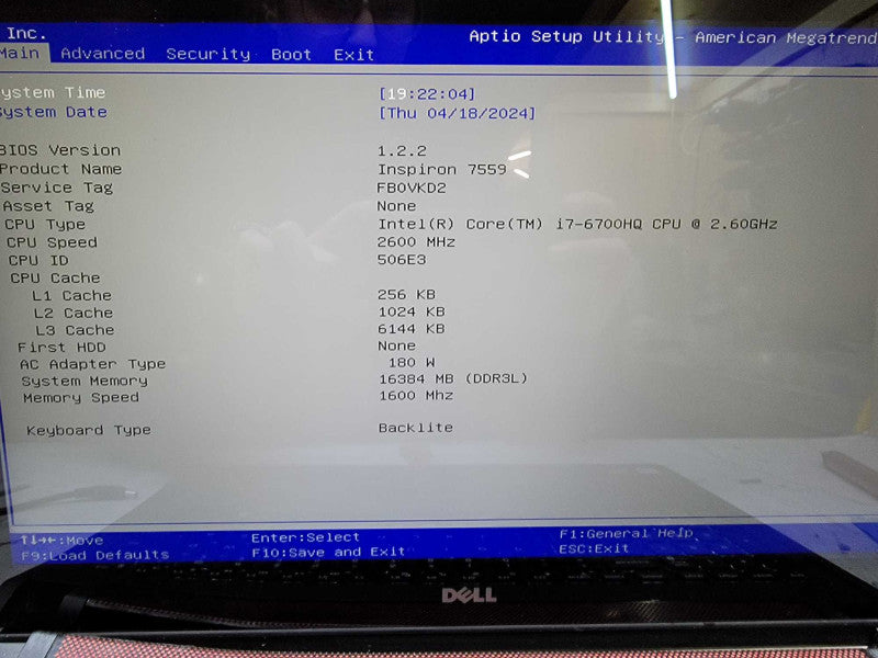 Dell Inspiron 15 - 7559| i7-6700HQ| 16GB DDR4| GTX 960M | FOR PARTS/REPAIR Î² BudLap