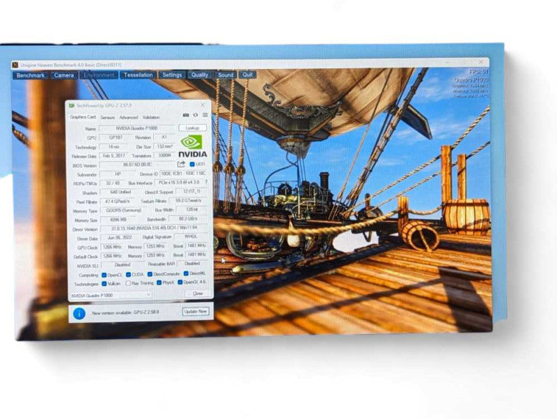 NVIDIA Quadro P1000 4GB Graphics Card Full profile  -