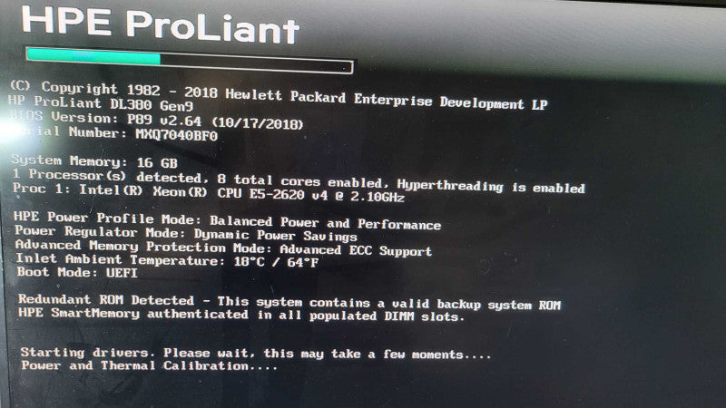 HP PL DL380 Gen9 - Xeon E5-2620 V4 | 16GB RAM | NO HDD | P840ar | 2xPSU(READ) %