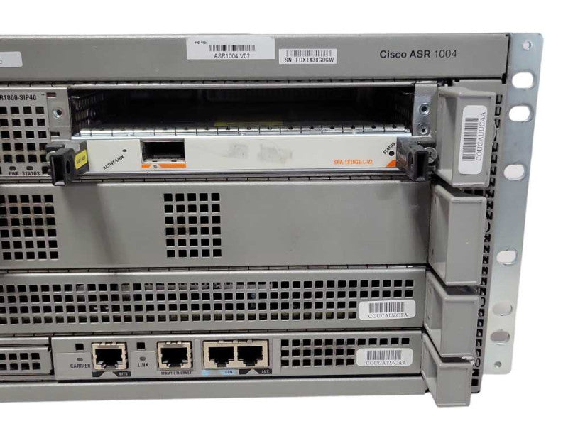 Cisco ASR1004 Aggregation Services Router 3x SPA-1X10GE-L-V2, 2x PSU Q_