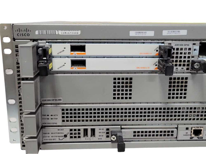 Cisco ASR1004 Aggregation Services Router 3x SPA-1X10GE-L-V2, 2x PSU Q_