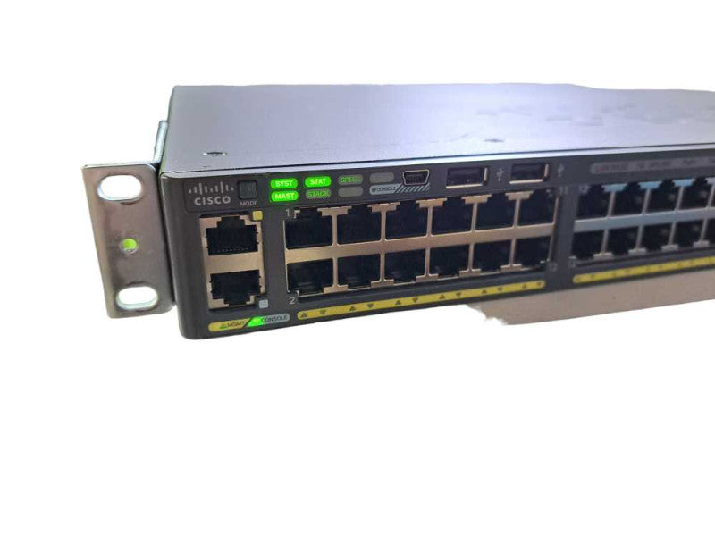 Cisco WS-C2960X-48FPS-L V07 | 48 Port Gigabit PoE+ 740W Switch | 4x SFP