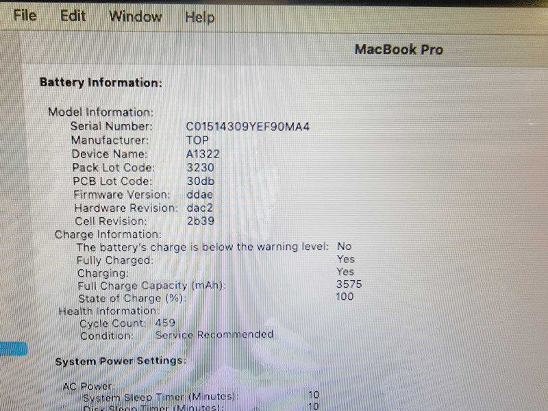 Apple Macbook Pro 2012 13\\" Core i5-3210M @ 2.5GHz 8GB DDR3 120GB SSD (