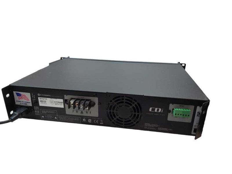 Crown CDi 2000 2- Channel Rack Mountable Powered Amplifier Model: GCD12000 =