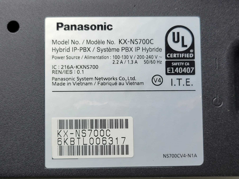 Panasonic KX-NS700C Hybrid IP-PBX System, READ _