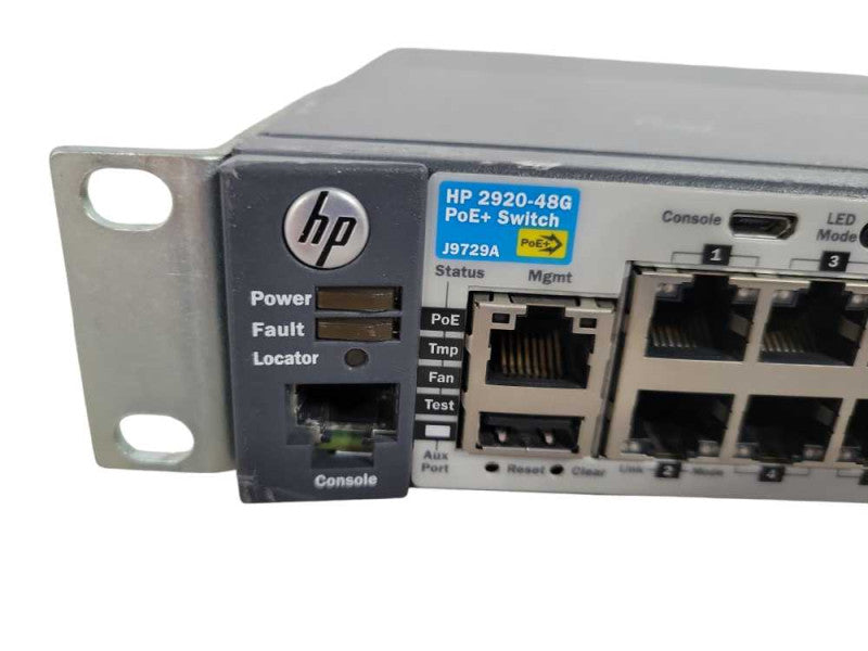 HP 2920-48G PoE+Port Gigabit Ethernet Managed Network Switch J9729A !