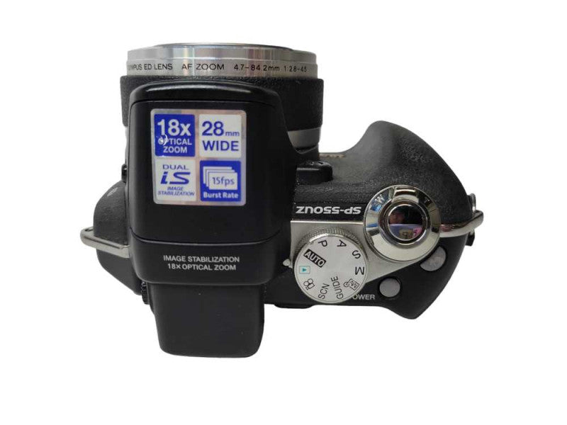 Olympus SP-550 UZ Black 7.1 Megapixel Digital Camera (READ) %